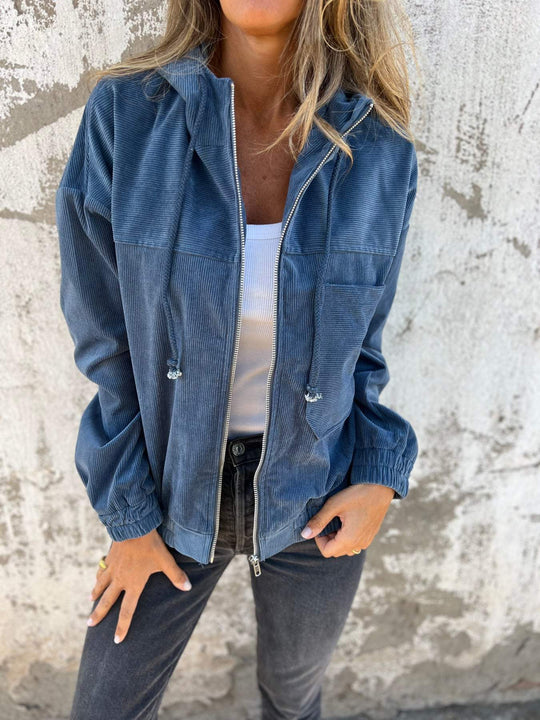 Isabelle | Casual jack met capuchon en ritssluiting