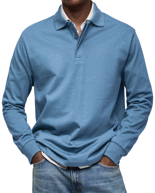Luke Casual Long-Sleeve Polo Shirt