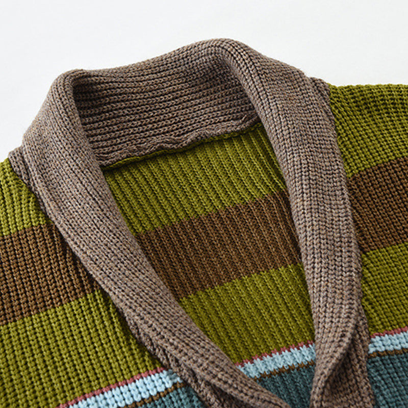 Margaret Colorful Knit Cardigan with Character