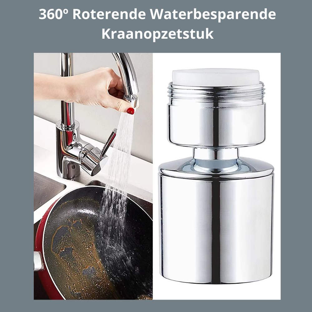360 graden roterende waterbesparende kraanopzetstuk