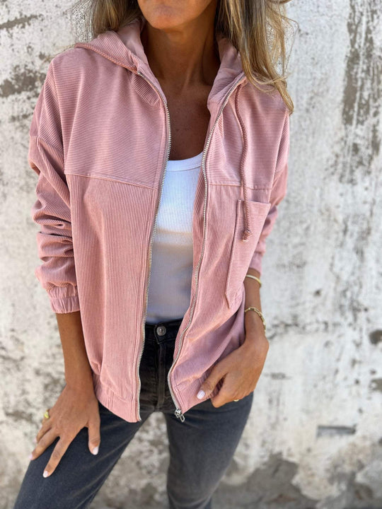 Isabelle | Casual jack met capuchon en ritssluiting