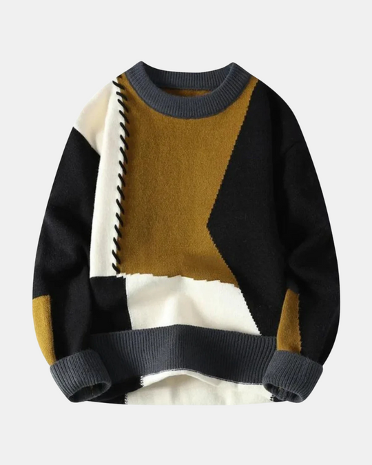 Ian Trendy Patchwork Sweater