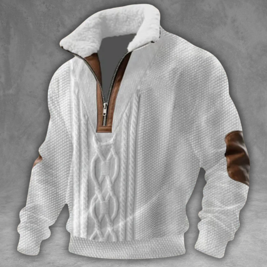 Jovan Fleece pullover with a stand-up collar