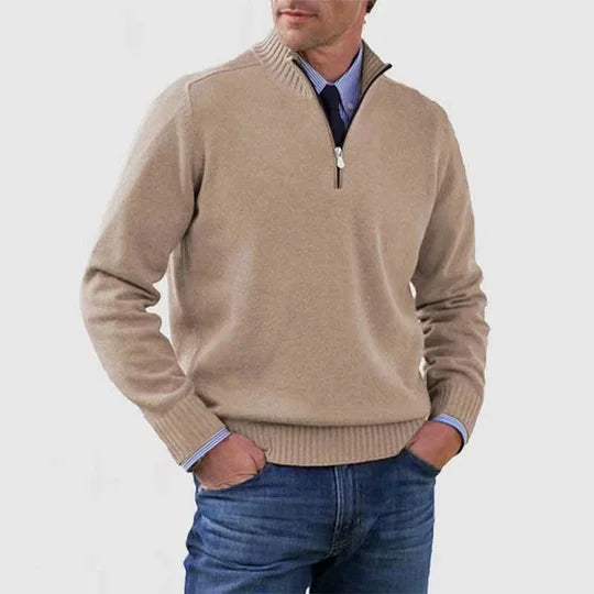 Howard Refined Half-Zip Sweater for Men