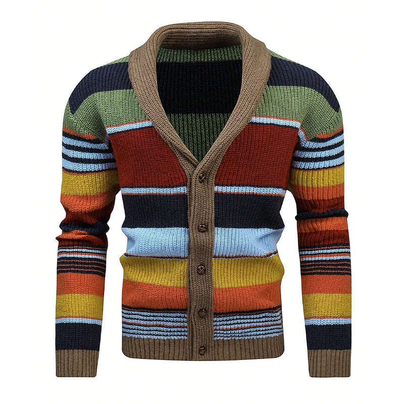Margaret Colorful Knit Cardigan with Character