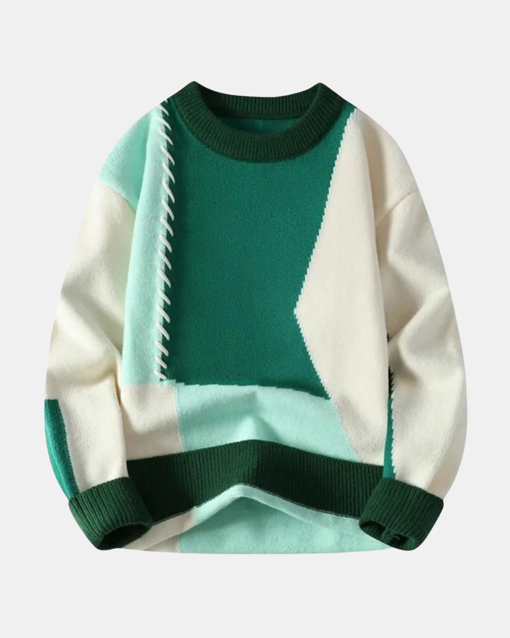 Ian Trendy Patchwork Sweater
