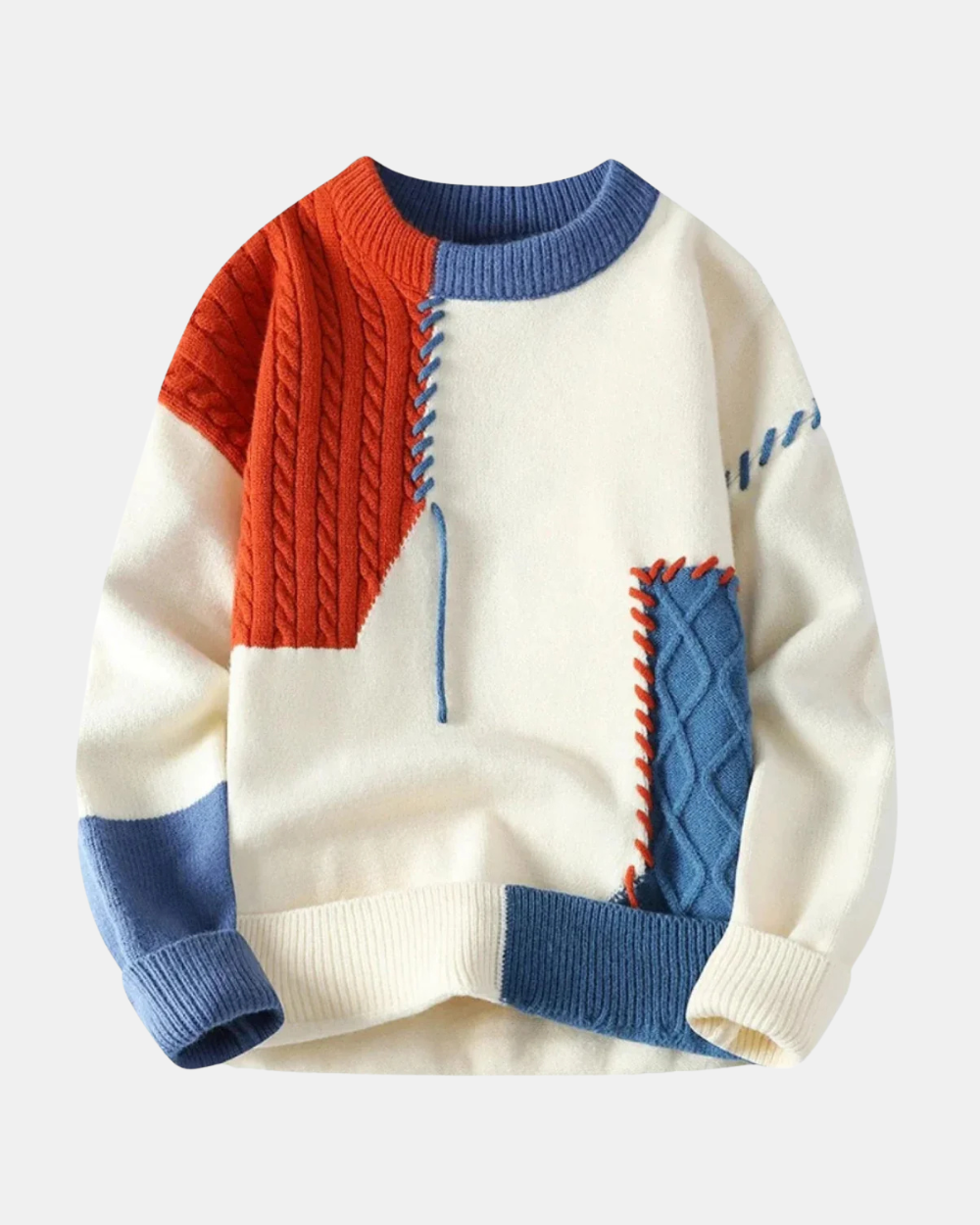 Ian Trendy Patchwork Sweater