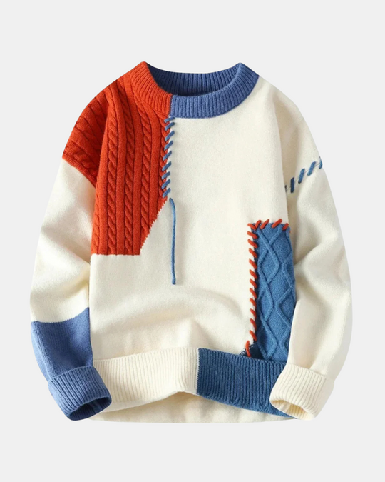 Ian Trendy Patchwork Sweater