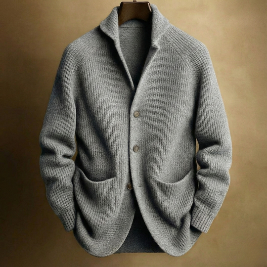 Rowan Ribbed Wool Cardigan