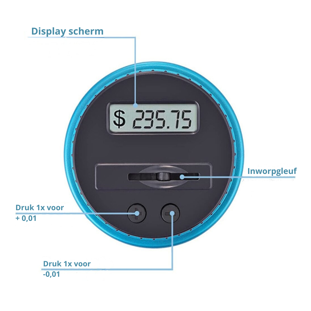 Automatic Counting Digital Piggy Bank