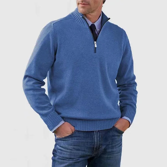Howard Refined Half-Zip Sweater for Men