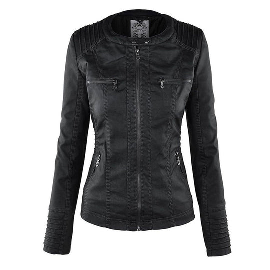 Abygail Elegant & Robust Leather Jacket