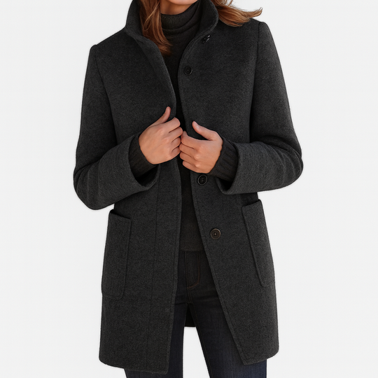 Rose High-Collar Women's Coat