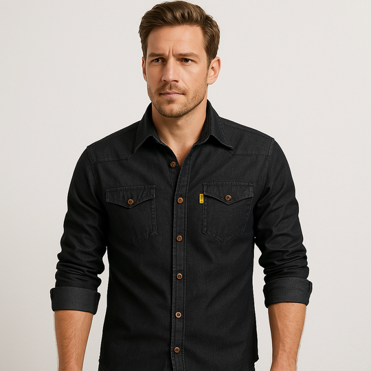 Brian Cotton Denim Shirt