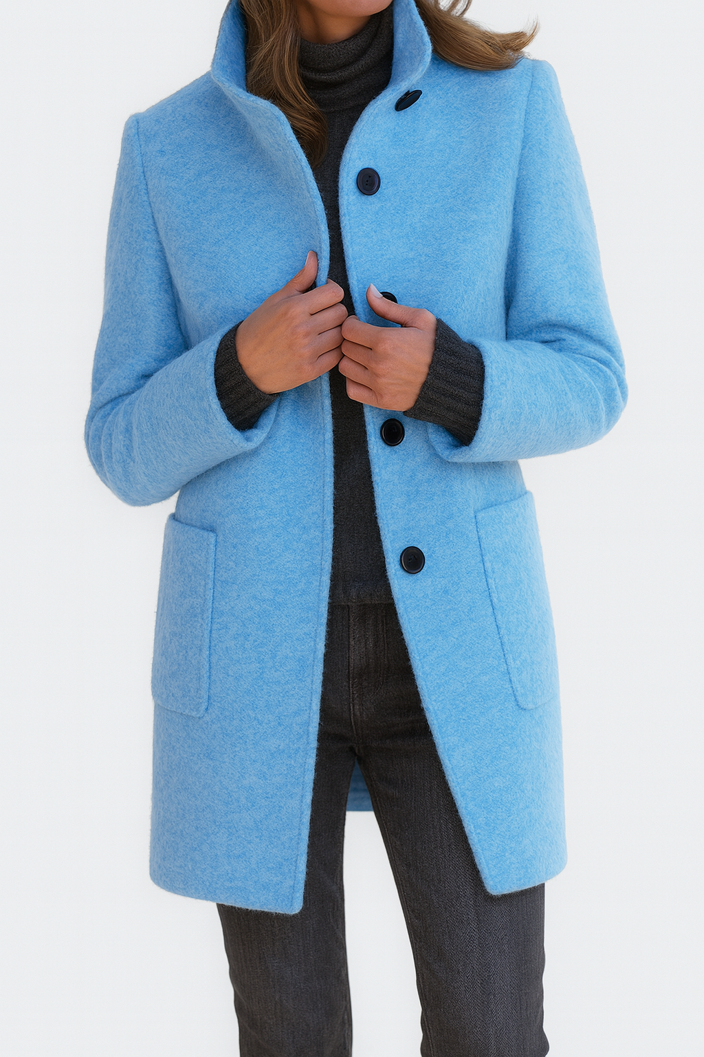 Rose High-Collar Women's Coat