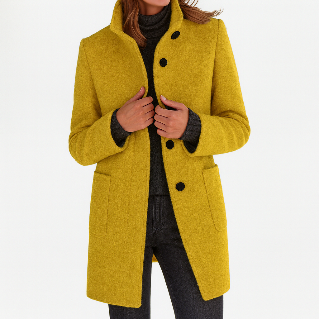 Rose High-Collar Women's Coat