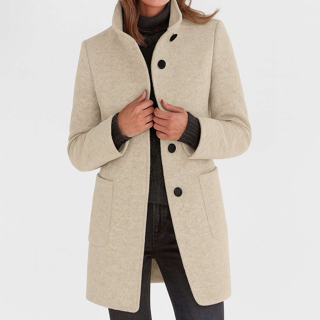Rose High-Collar Women's Coat