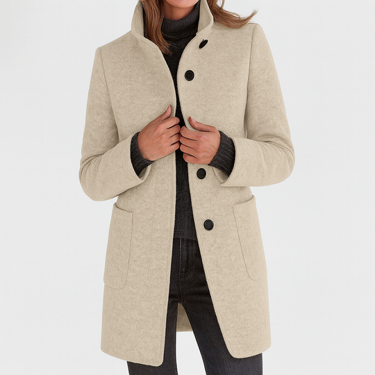 Rose High-Collar Women's Coat