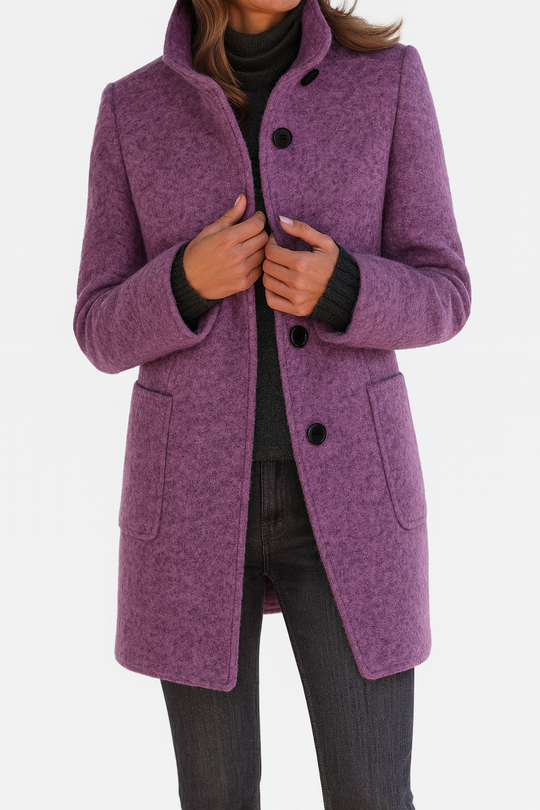 Rose High-Collar Women's Coat