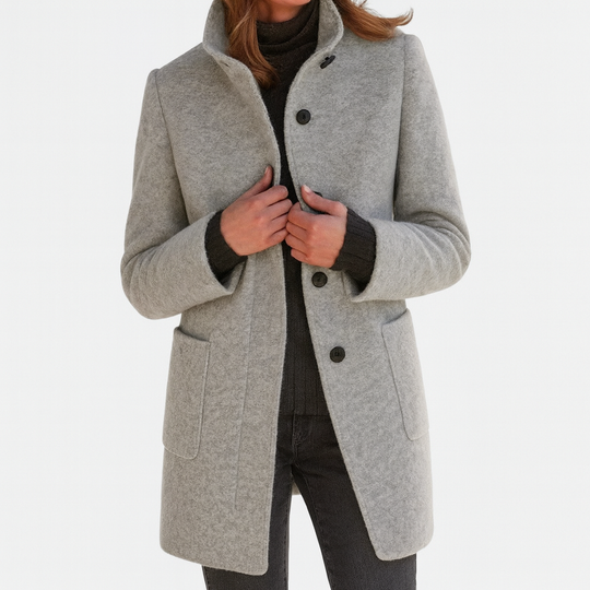 Rose High-Collar Women's Coat