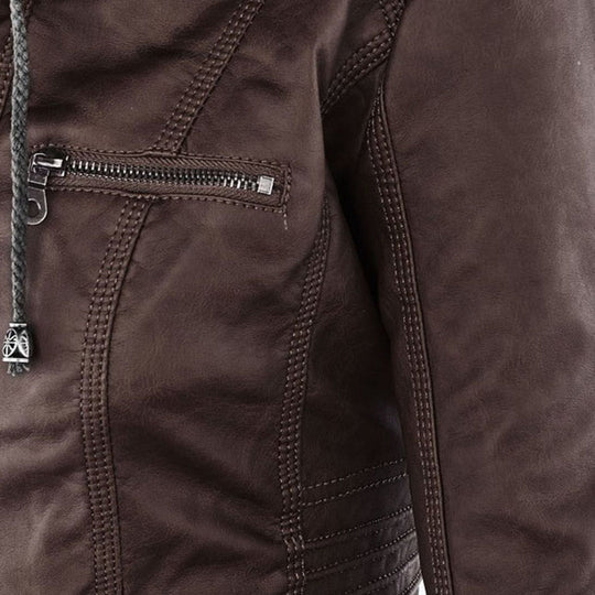 Abygail Elegant & Robust Leather Jacket
