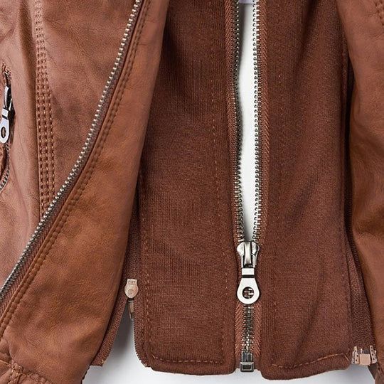 Abygail Elegant & Robust Leather Jacket