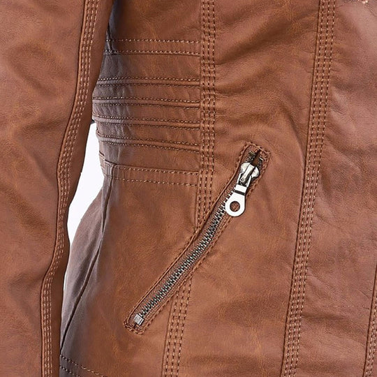 Abygail Elegant & Robust Leather Jacket