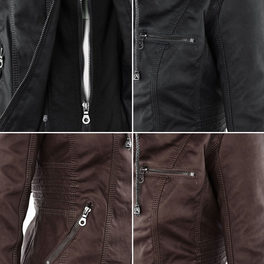 Abygail Elegant & Robust Leather Jacket