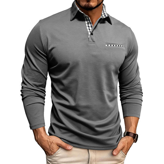 William Premium Long Sleeve Polo