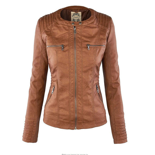 Abygail Elegant & Robust Leather Jacket