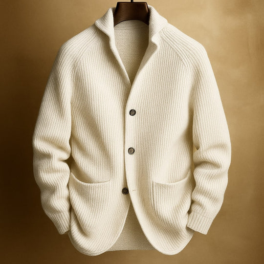 Rowan Ribbed Wool Cardigan