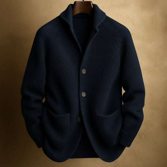 Rowan Ribbed Wool Cardigan