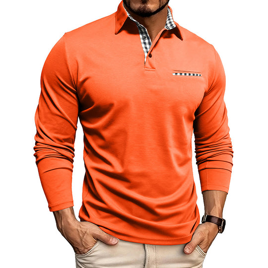 William Premium Long Sleeve Polo