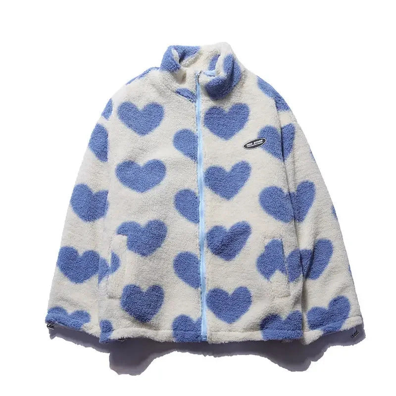 Emily Reversible Heart-Print Jacket