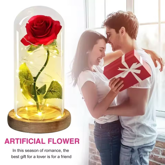 Valentine's LED Rose + Free Gift Box