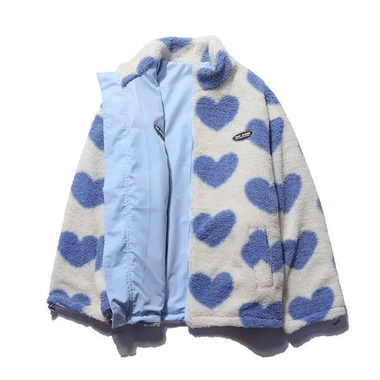 Emily Reversible Heart-Print Jacket