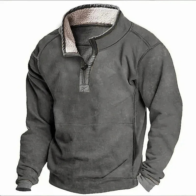 Mason Casual Fleece Zip-Up Pullover
