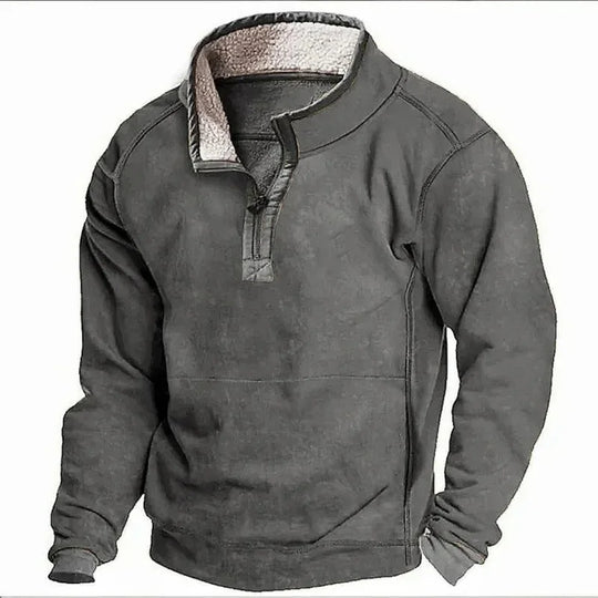 Mason Casual Fleece Zip-Up Pullover