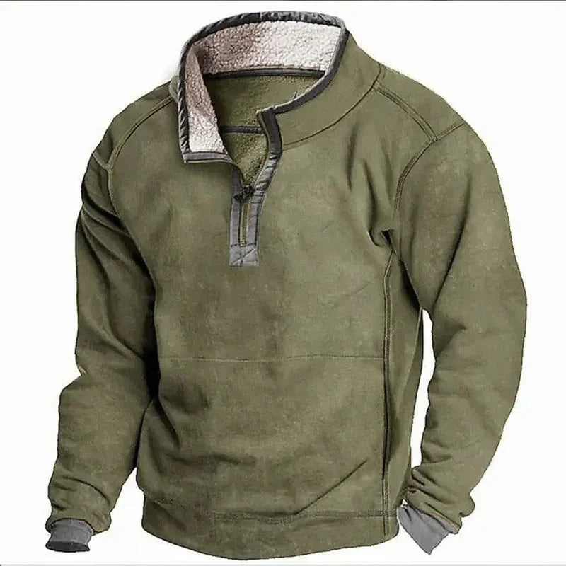Mason Casual Fleece Zip-Up Pullover