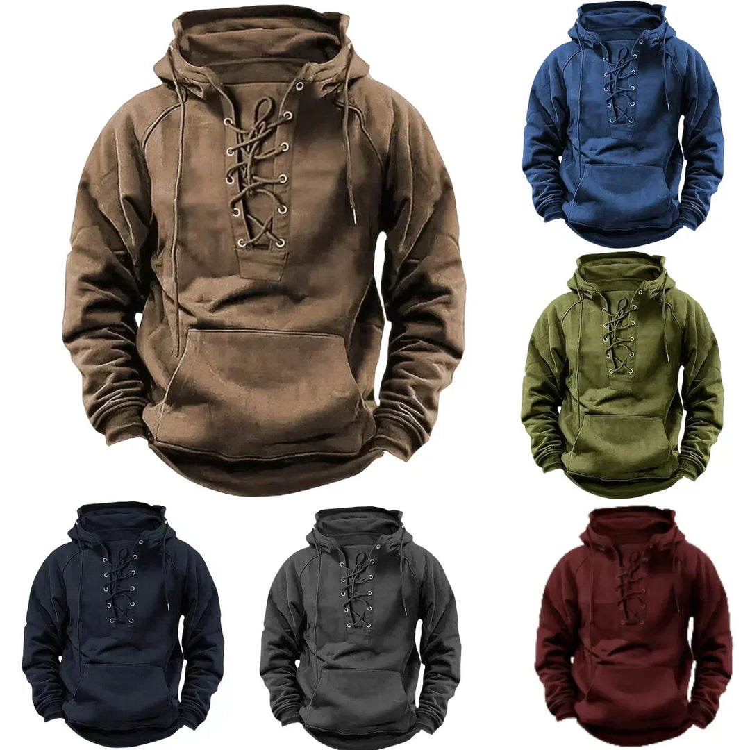 Daniel Rugged Lace-Up Hoodie