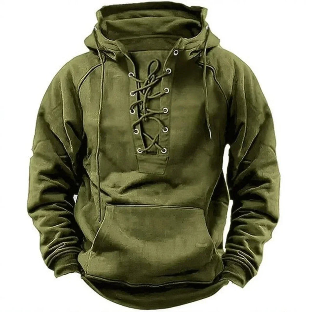 Daniel Rugged Lace-Up Hoodie