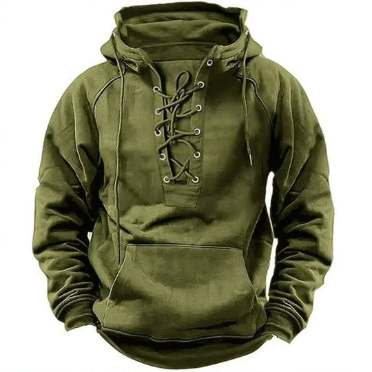 Daniel Rugged Lace-Up Hoodie