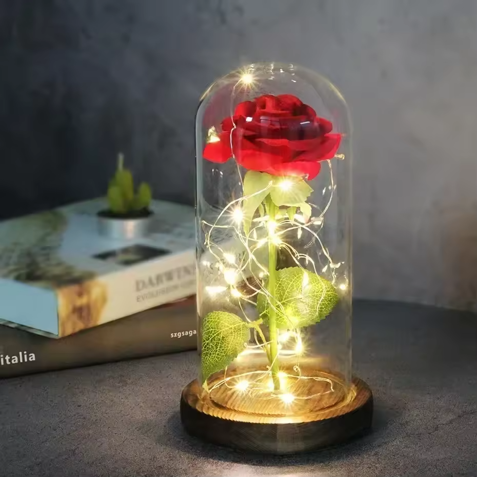 Valentine's LED Rose + Free Gift Box