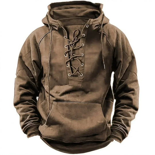 Daniel Rugged Lace-Up Hoodie