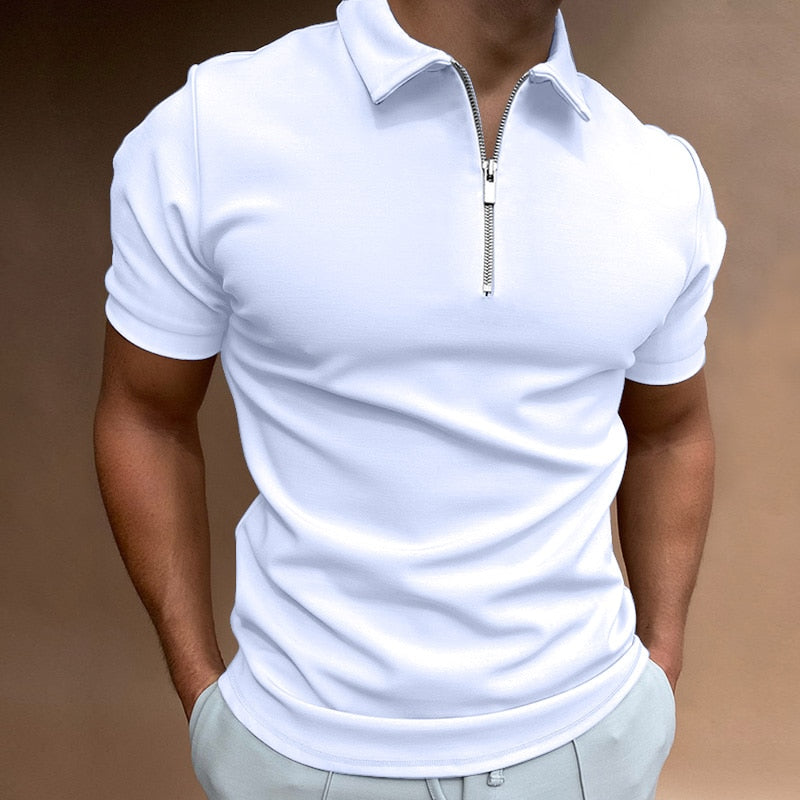 Jacco - Zip-Up Poloshirt 1+1 GRATIS