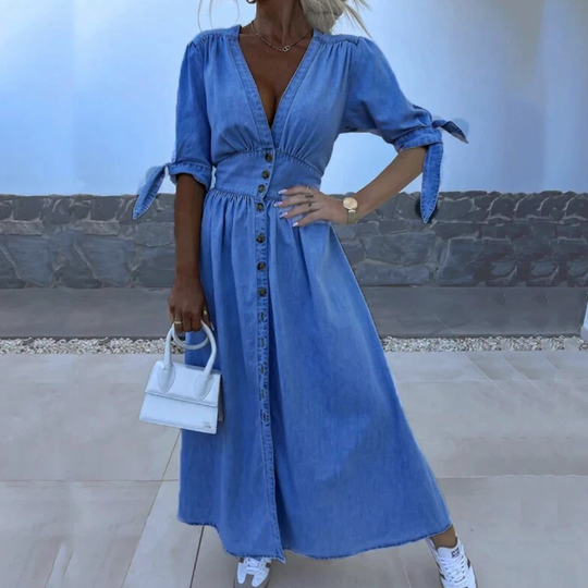 Daisy | Denim Maxi-jurk