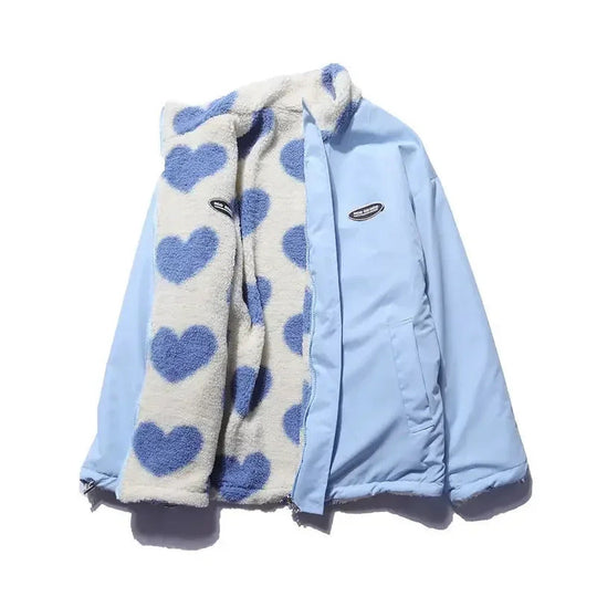 Emily Reversible Heart-Print Jacket