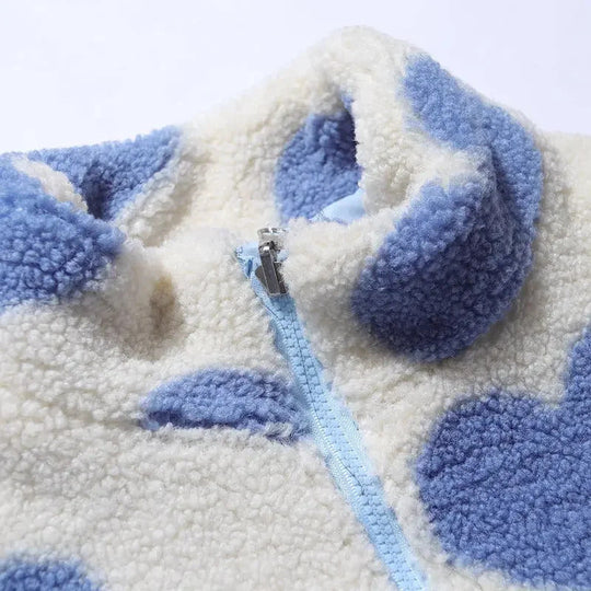 Emily Reversible Heart-Print Jacket