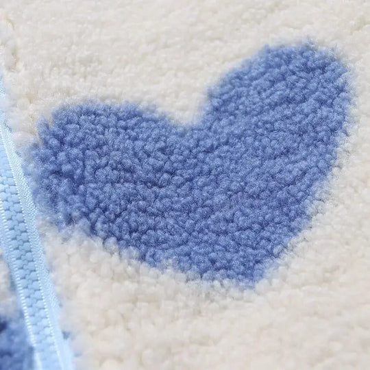 Emily Reversible Heart-Print Jacket