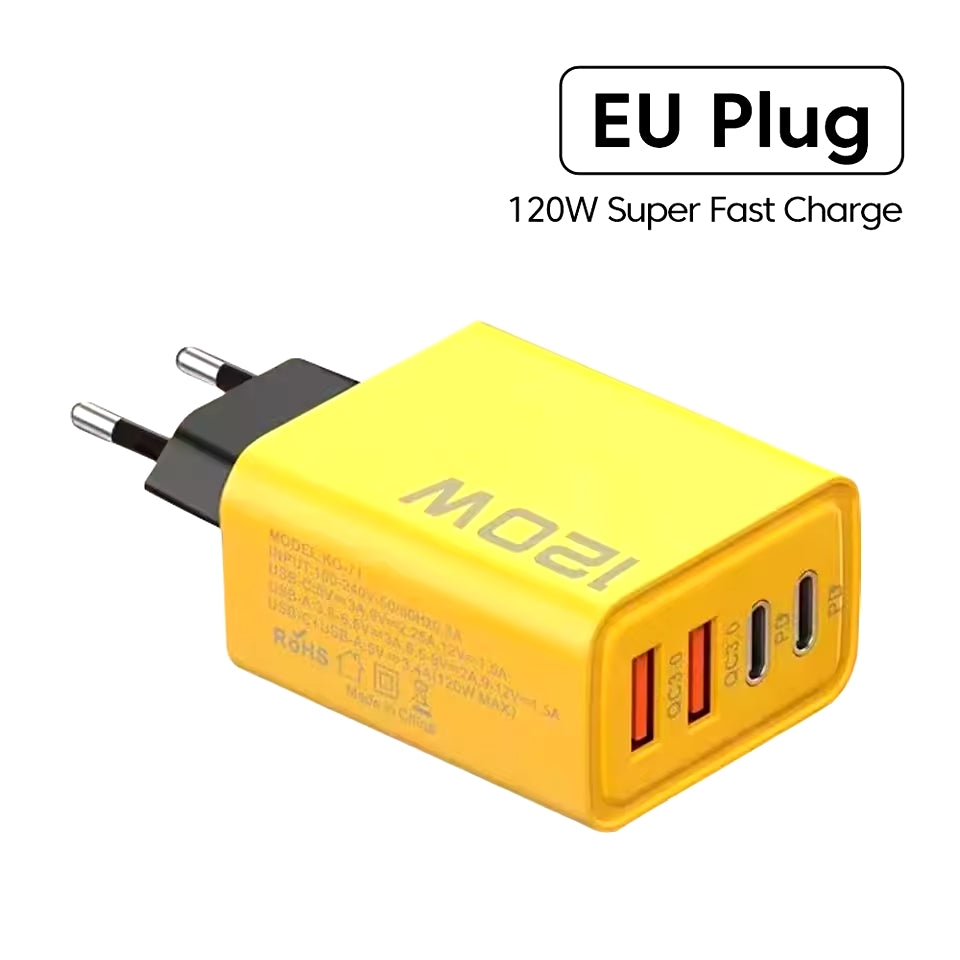 120W Fast Charger with 5 Ports